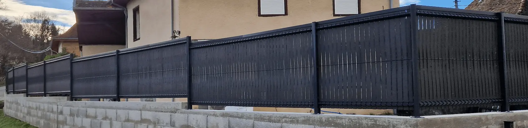 clôture rigide sur platine